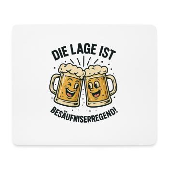 Location is drunken beer party - Mouse Pad (horizontal) - white - Front