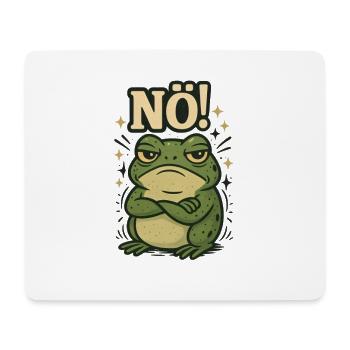 Statement Frog Nope Fun Design No - Mouse Pad (horizontal) - white - Front