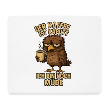 The Early Bird Coffee Saying Funny - Mouse Pad (horizontal) - white - Front