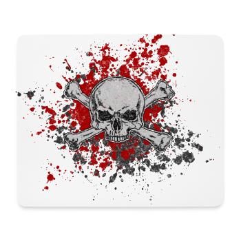 totenkopf - Mousepad (Querformat) - Weiß - Vorne