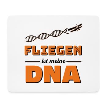 Fliegen ist meine DNA - Mousepad (Querformat) - Weiß - Vorne