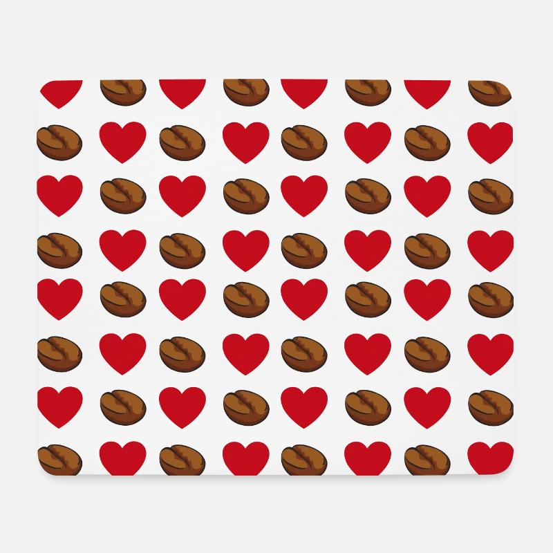 heart coffee | gift for coffee lovers. - Mouse Pad (horizontal) - white
