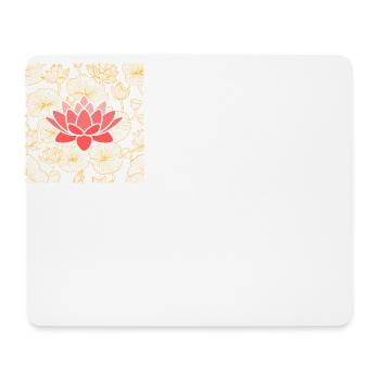 Lotus in Leichtigkeit - stille Kraft sichtbar - Mousepad (Querformat) - Weiß - Vorne