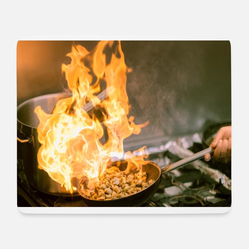 Flaming Culinary Adventure - Mouse Pad (horizontal) - white