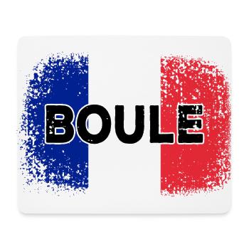 Boule Französische Fahne Pètanque Spieler - Mousepad (Querformat) - Weiß - Vorne
