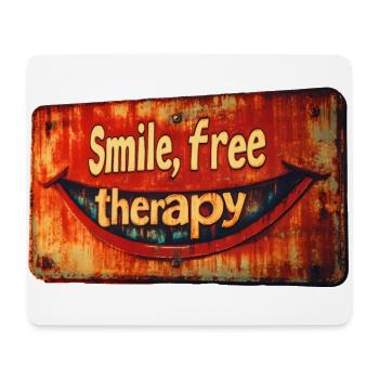 Smile free therapy - Mouse Pad (horizontal) - white - Front