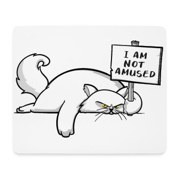 Angry Cat - Mousepad (Querformat) - Weiß - Vorne