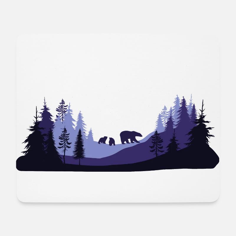 Arktis - Mousepad (Querformat) - Weiß