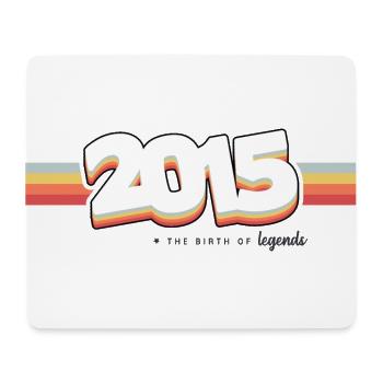 2015 Die Geburt der Legenden - Mousepad (Querformat) - Weiß - Vorne