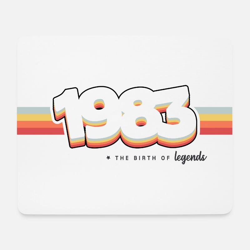 1983 Die Geburt der Legenden - Mousepad (Querformat) - Weiß