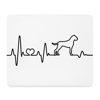 Deutscher Boxer Hund Hunderasse Hundeliebhaber - Mousepad (Querformat) - Weiß - Vorne