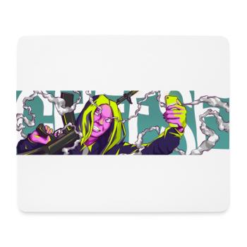 Gamergirl Say Cheese - Tapis de souris (format paysage) - blanc - Devant
