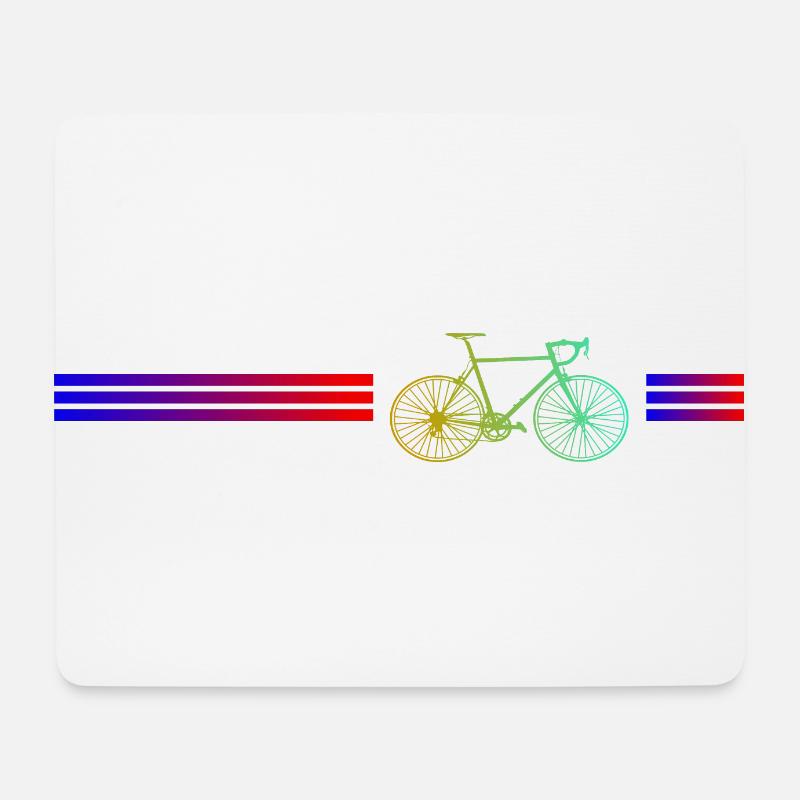 Fahrraddesign - Mousepad (Querformat) - Weiß