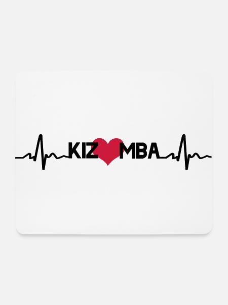 Kizomba Heart - Mousepad (Querformat) - Weiß