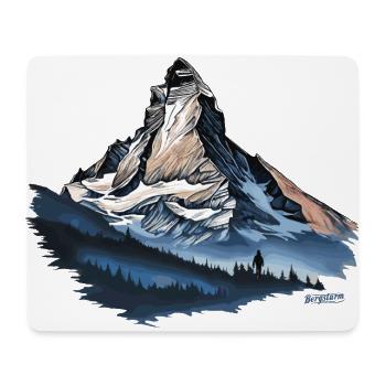 Matterhorn Schweiz - Andenken Souvenirs Geschenke - Mousepad (Querformat) - Weiß - Vorne