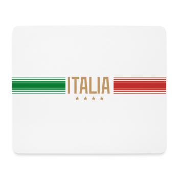 Italia - Idée cadeau supporter football - Drapeau - Tapis de souris (format paysage) - blanc - Devant