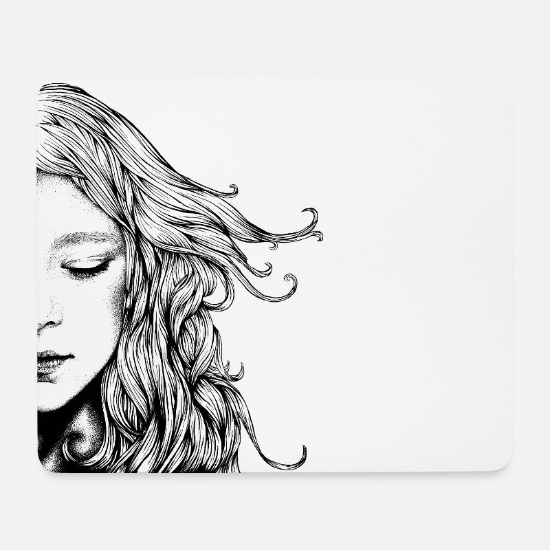 Rêver - Tapis de souris (format paysage) - blanc