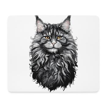 Maine Coon Cat Cat Lover Cat Design - Mouse Pad (horizontal) - white - Front