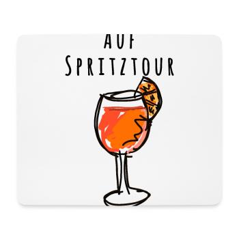 Illustration,Glass, Cocktail,Spritz,Joyride - Mouse Pad (horizontal) - white - Front