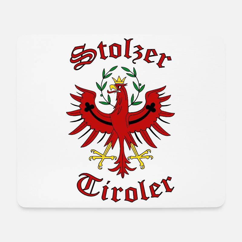 Stolzer Tiroler - Mousepad (Querformat) - Weiß