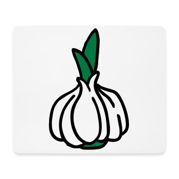 Knoblauch Garlic Ail Aglio - Mousepad (Querformat) - Weiß - Vorne