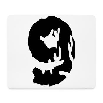 9 Zahl Trikot - Mousepad (Querformat) - Weiß - Vorne