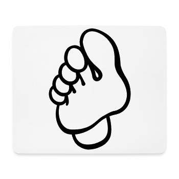 Soins des pieds - Podiatre - Tapis de souris (format paysage) - blanc - Devant