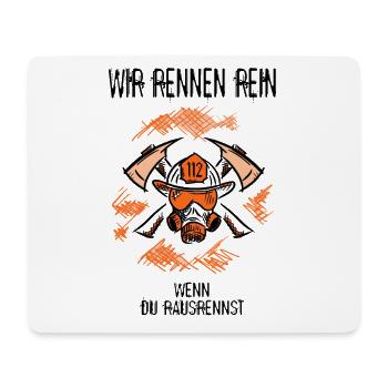 Feuerwehrmann. Feuerwehrfrau Lustige Geschenkidee - Mousepad (Querformat) - Weiß - Vorne