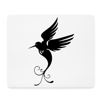 Kolibri (02) - Mousepad (Querformat) - Weiß - Vorne