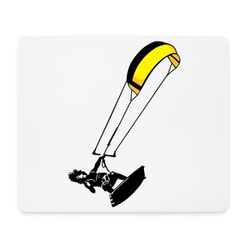Kitesuf flex - Mousepad (Querformat) - Weiß - Vorne