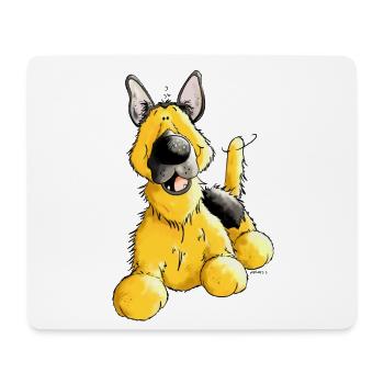 German Shepherd Dog - Breed - Dogs - Mouse Pad (horizontal) - white - Front