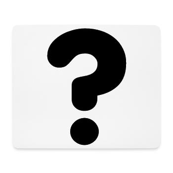 Bild-Fragezeichen # - Mousepad (Querformat) - Weiß - Vorne