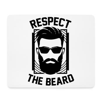 Respecter Le roi barbe respecte Barde - Tapis de souris (format paysage) - blanc - Devant