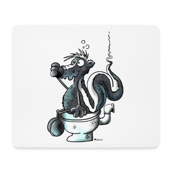 Smelling Skunk - Mouse Pad (horizontal) - white - Front