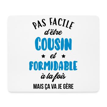 Cousin - Cousine - Famille - Naissance - Bébé - Mouse Pad (horizontal) - white - Front