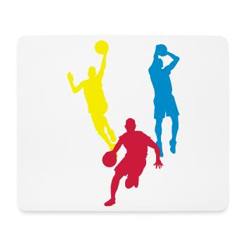 Basket Ball / Basketball / Basktet-Ball / Sport - Mousepad (Querformat) - Weiß - Vorne