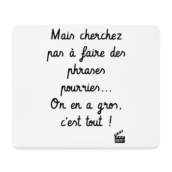 On en a gros ! Kaameløtt - Citation Perceval - Tapis de souris (format paysage) - blanc - Devant