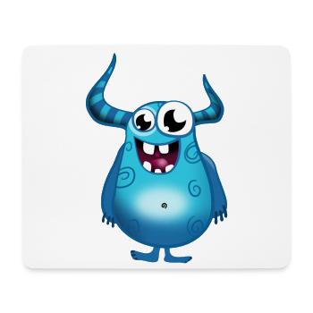 monstre - Tapis de souris (format paysage) - blanc - Devant