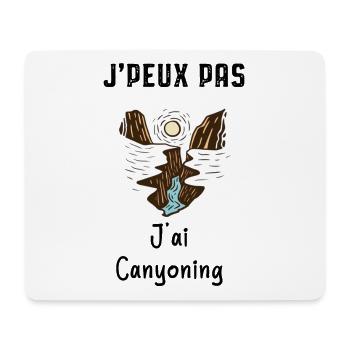 je peux pas j'ai canyoning - Tapis de souris (format paysage) - blanc - Devant