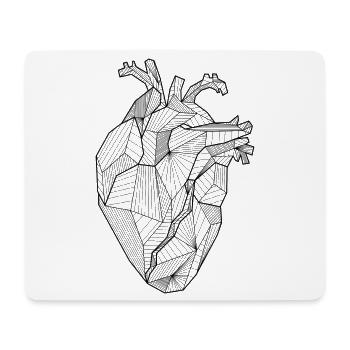 Heart - Mouse Pad (horizontal) - white - Front