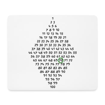 70th birthday - Mouse Pad (horizontal) - white - Front