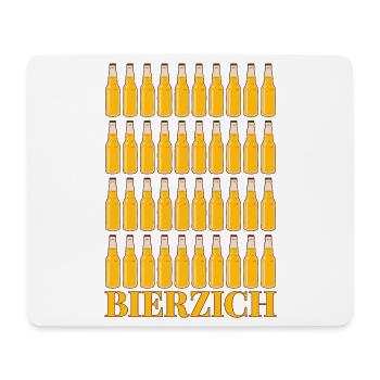 Bierzich 40. Geburtstag Vierzig Bier Vierzich 40 - Mousepad (Querformat) - Weiß - Vorne