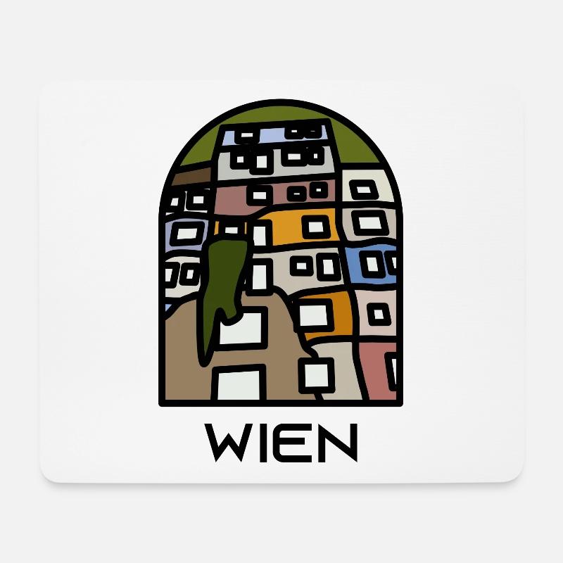 Wien - Mousepad (Querformat) - Weiß