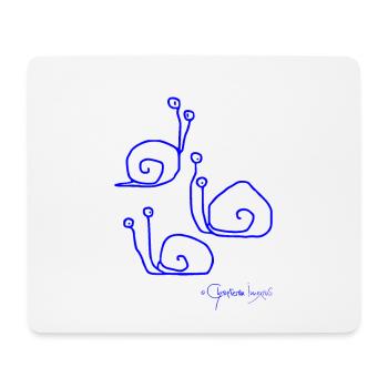 Snailmeeting © Chyropterum Innoxius - Mouse Pad (horizontal) - white - Front