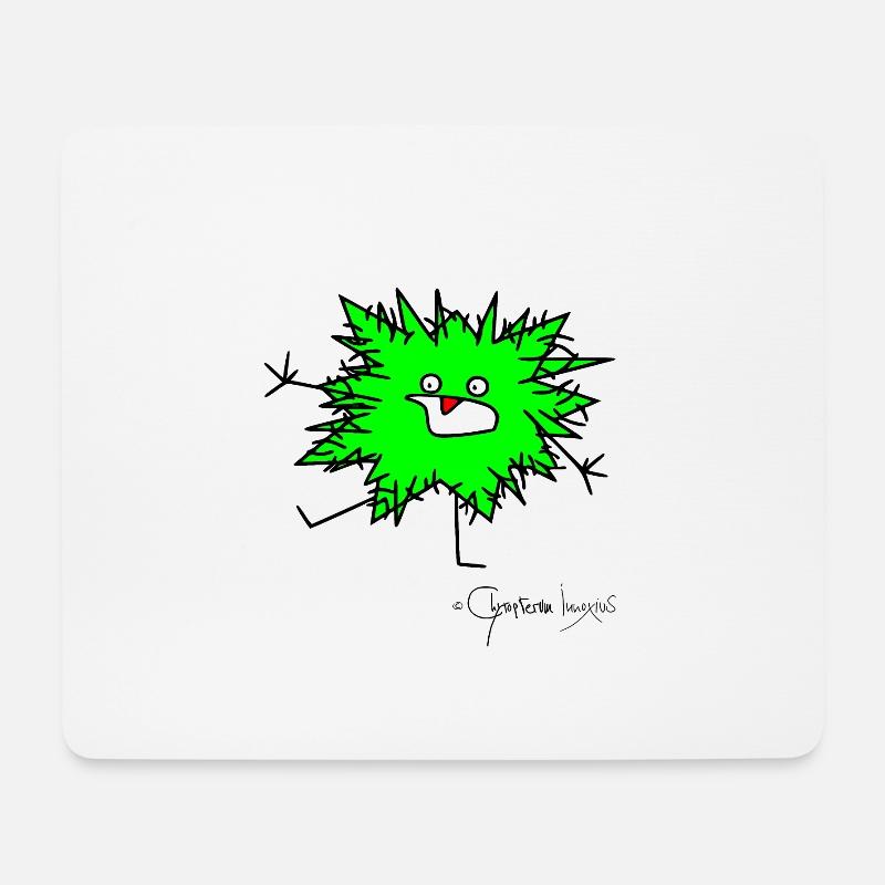 Flauschtier flippt aus © Chyropterum Innoxius - Mousepad (Querformat) - Weiß