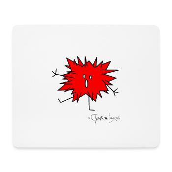 Woolly Beastie spiky © Chyropterum Innoxius - Mouse Pad (horizontal) - white - Front