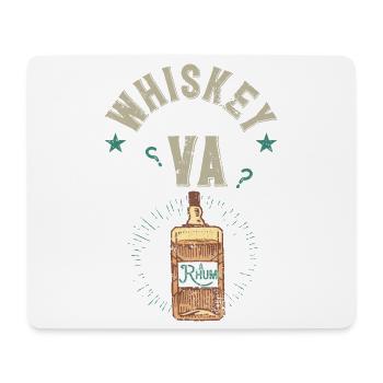 Whisky va ? Á rhum Bourbon Alcool Fête Vintage - Tapis de souris (format paysage) - blanc - Devant