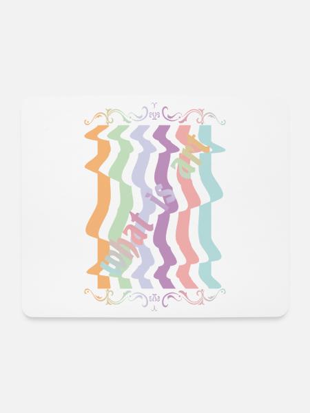 Abstract art - Mouse Pad (horizontal) - white