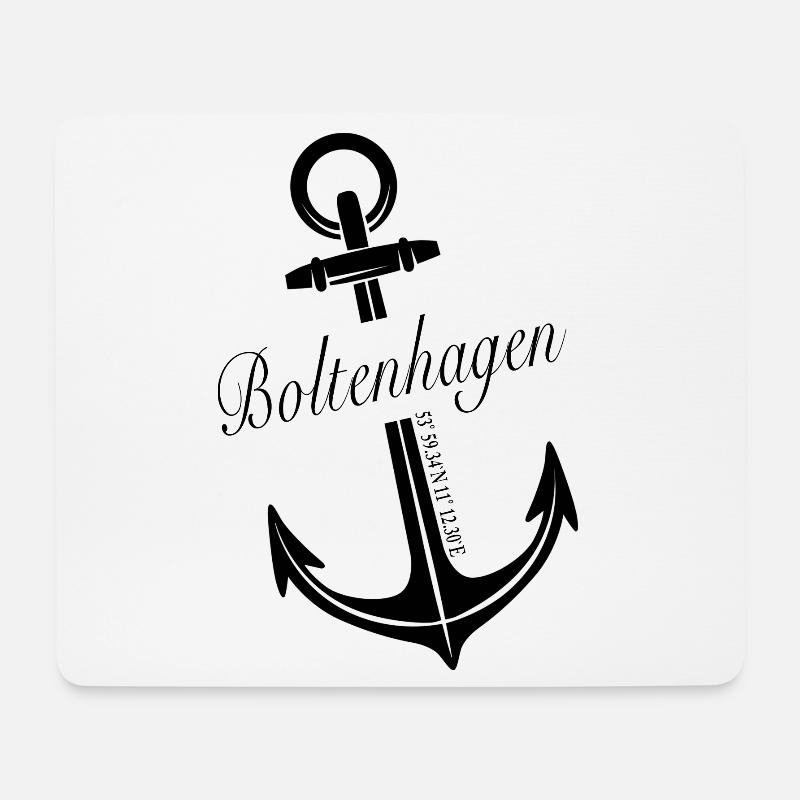 Boltenhagen - Mousepad (Querformat) - Weiß
