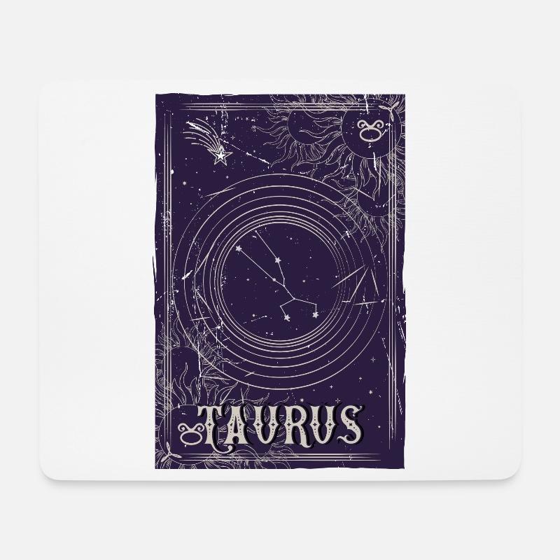 Conception de l’orbite de la constellation du Taureau - Tapis de souris (format paysage) - blanc